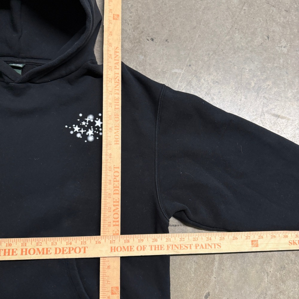 Wild Fable Black Disco Ball Star Graphic Hoodie Sweatshirt Womens Medium 2581 - Picture 4 of 5